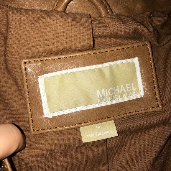 Michael Kors 100% leather jacket NWOT NEVER WORN - Picture 4 of 6